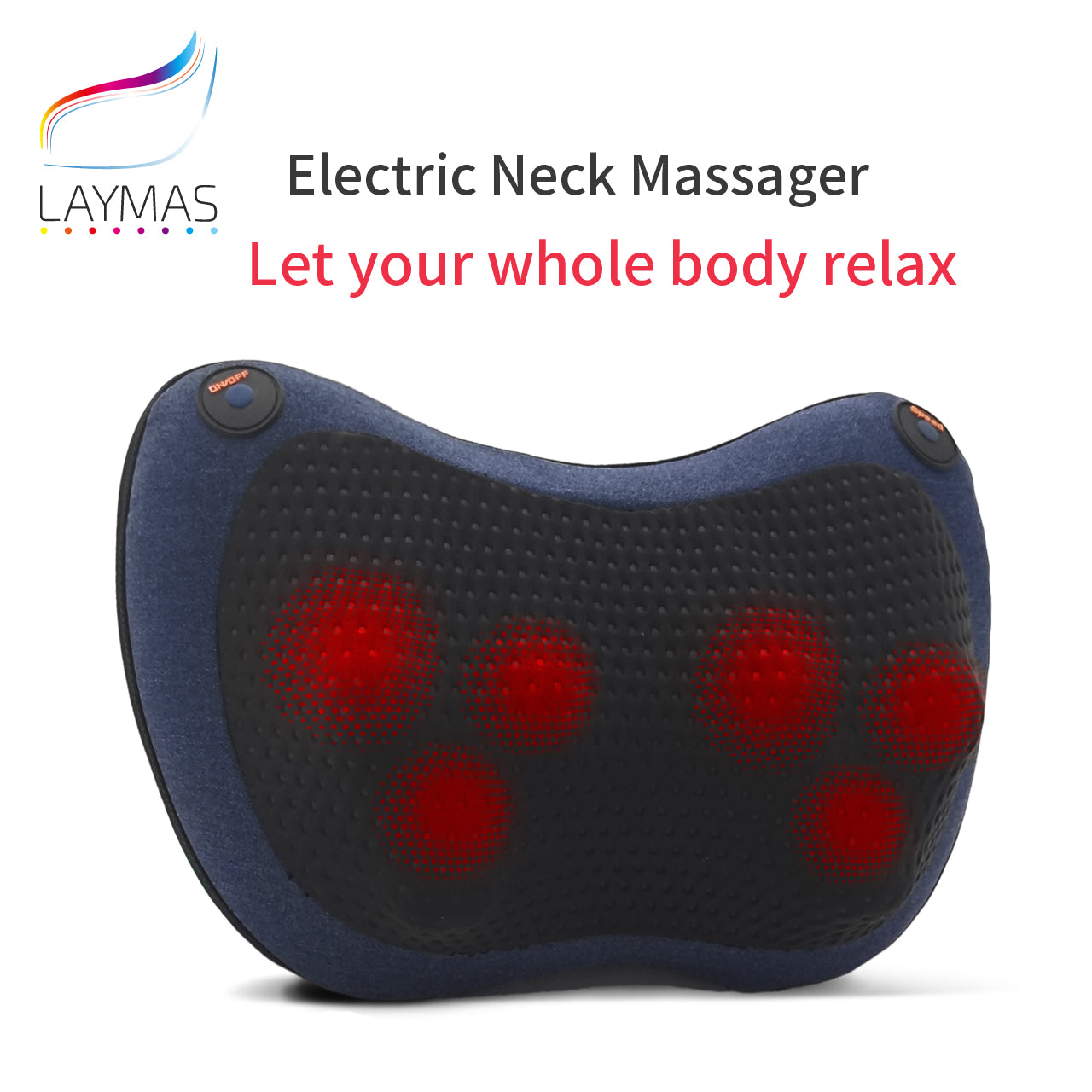 1pc Heating Neck Massager For Back And Neck With Deep Tissue Kneading, Electric Back Massage Pillow For Muscle Pain Relief, Use At Home Car Office