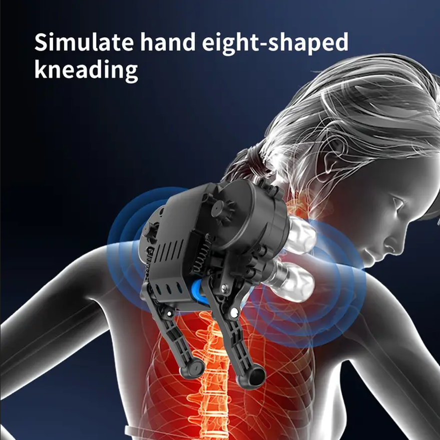 Thermal Neck, Shoulder and Back Massager - Newly upgraded acupressure massager, S flagship version