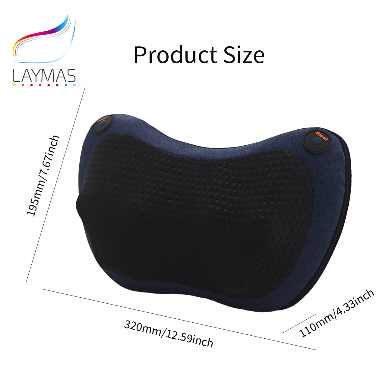 1pc Heating Neck Massager For Back And Neck With Deep Tissue Kneading, Electric Back Massage Pillow For Muscle Pain Relief, Use At Home Car Office