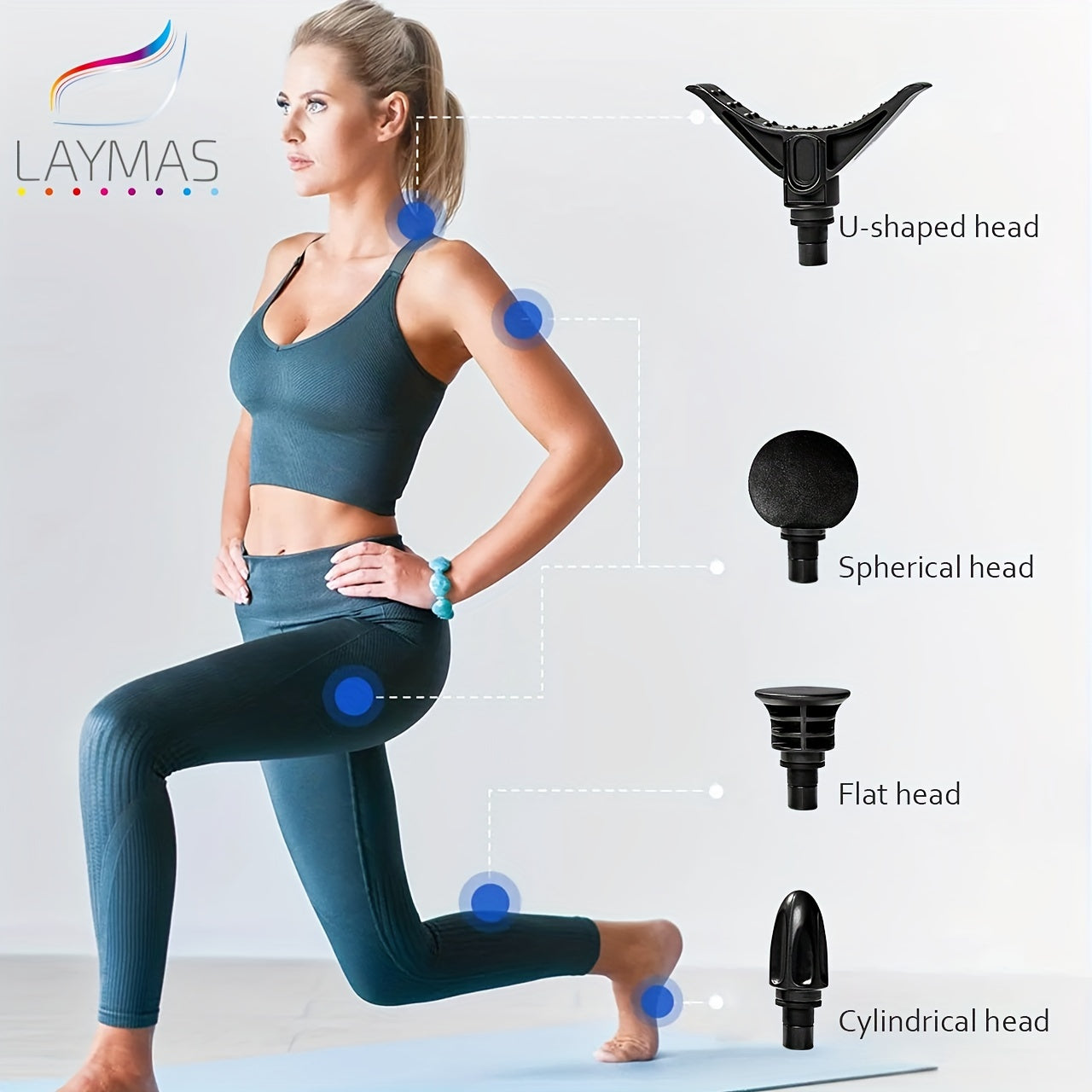 Fascia Gun, 1 Piece Handheld Body Massager Tool, Portable Percussion Massage Gun for Muscle & Neck & Waist Relaxation, Comfort Massager Supplies, Sports Accessories,