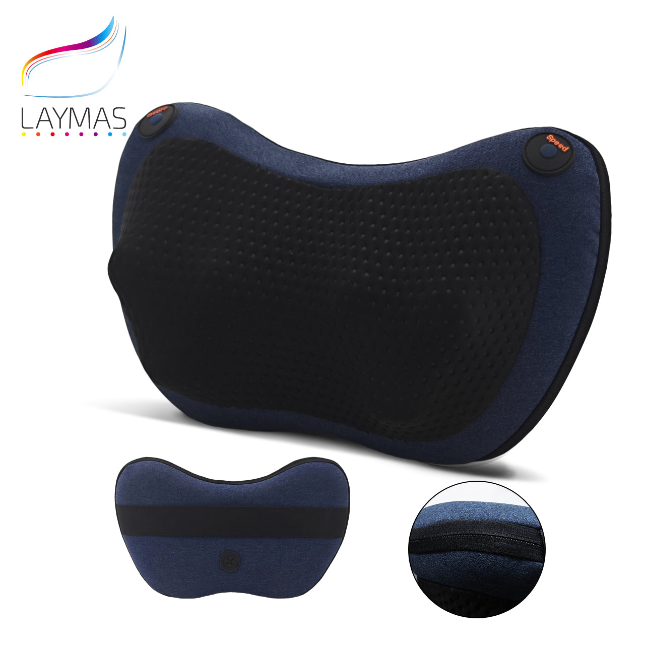 1pc Heating Neck Massager For Back And Neck With Deep Tissue Kneading, Electric Back Massage Pillow For Muscle Pain Relief, Use At Home Car Office