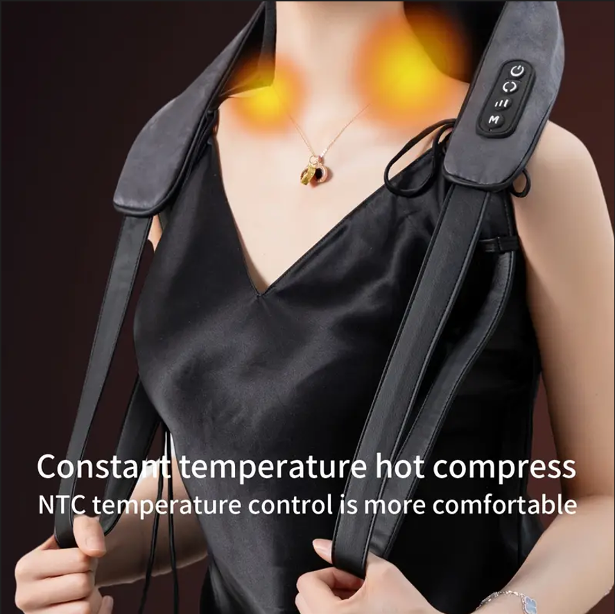 Thermal Neck, Shoulder and Back Massager - Newly upgraded acupressure massager, S flagship version