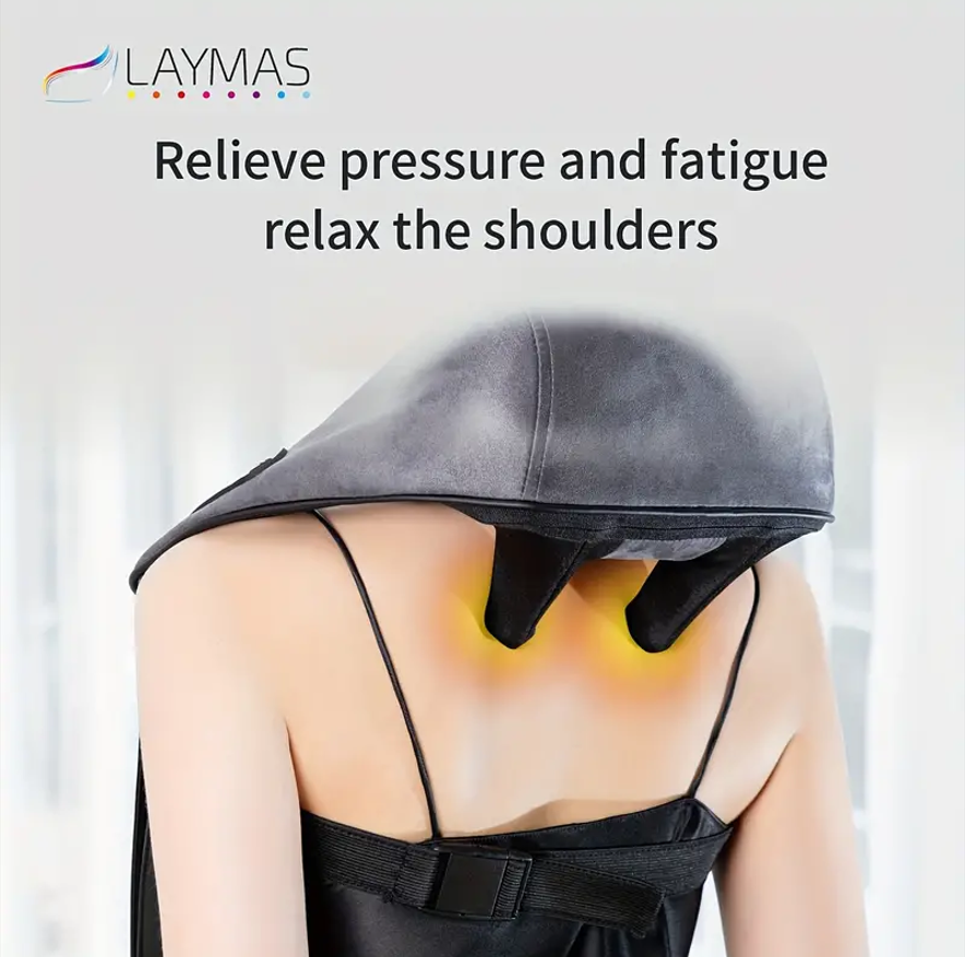 Thermal Neck, Shoulder and Back Massager - Newly upgraded acupressure massager, S flagship version